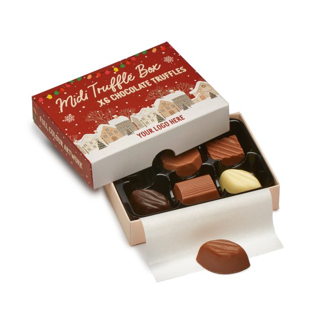 Winter Collection – Midi Truffle Box – 6 Chocolate Truffles